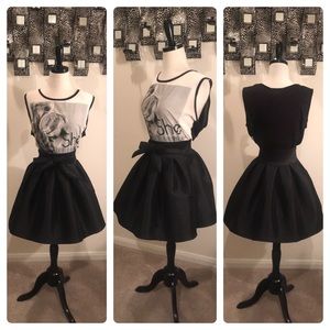 NWOT BLACK PEPLUM SKIRT
